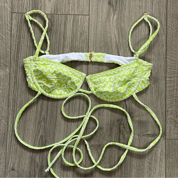 Montce Lime Icing Simone Bikini Top Size XS - Picture 3 of 4